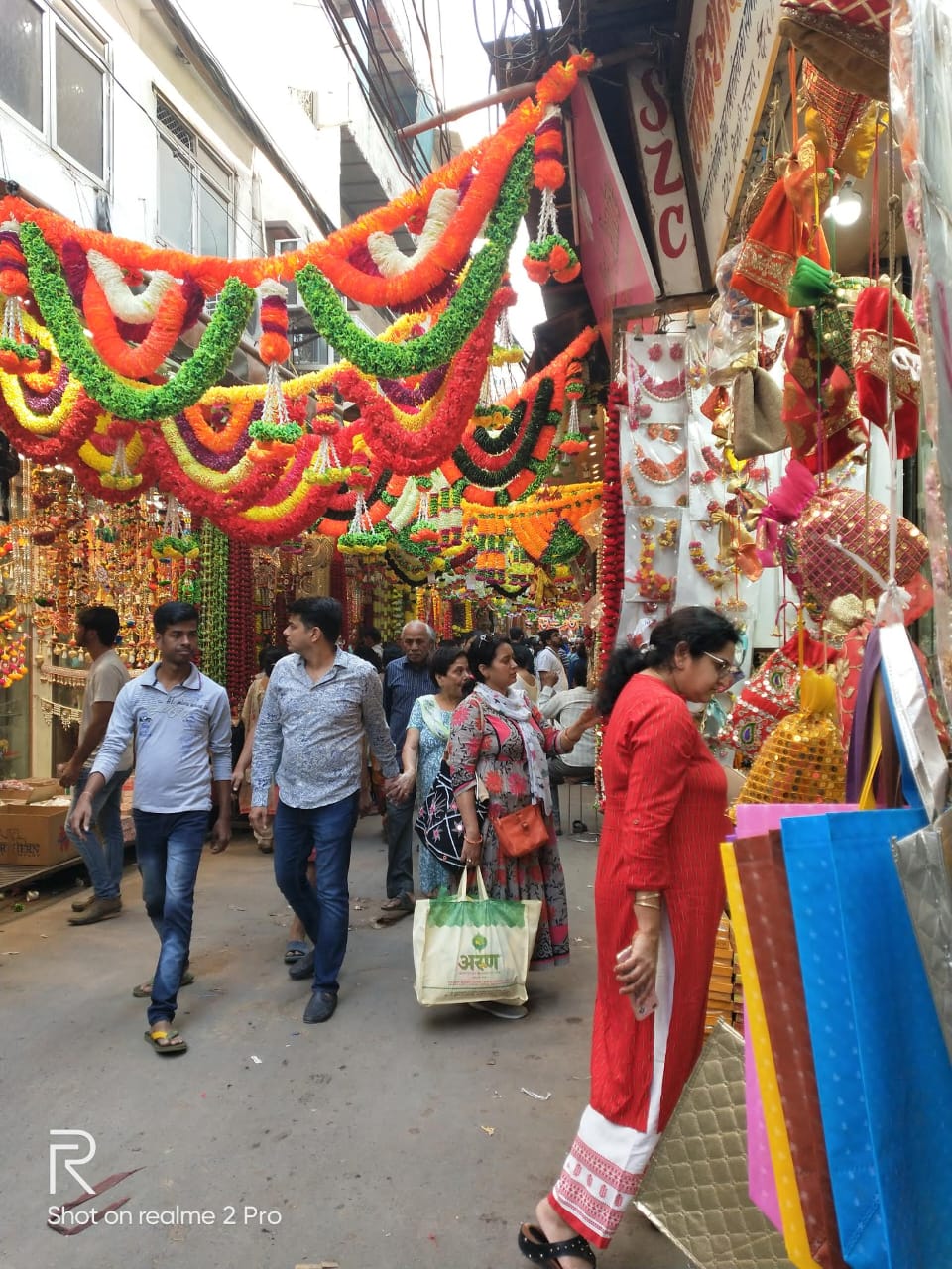 Old Delhi Kinari bazaar market photo
